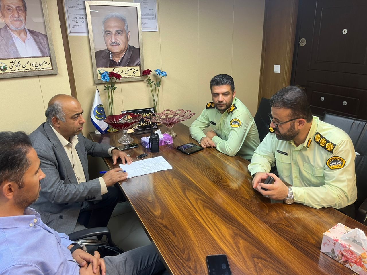 گزارش برگزاری جلسه با مقامات انتظامی استان گیلان